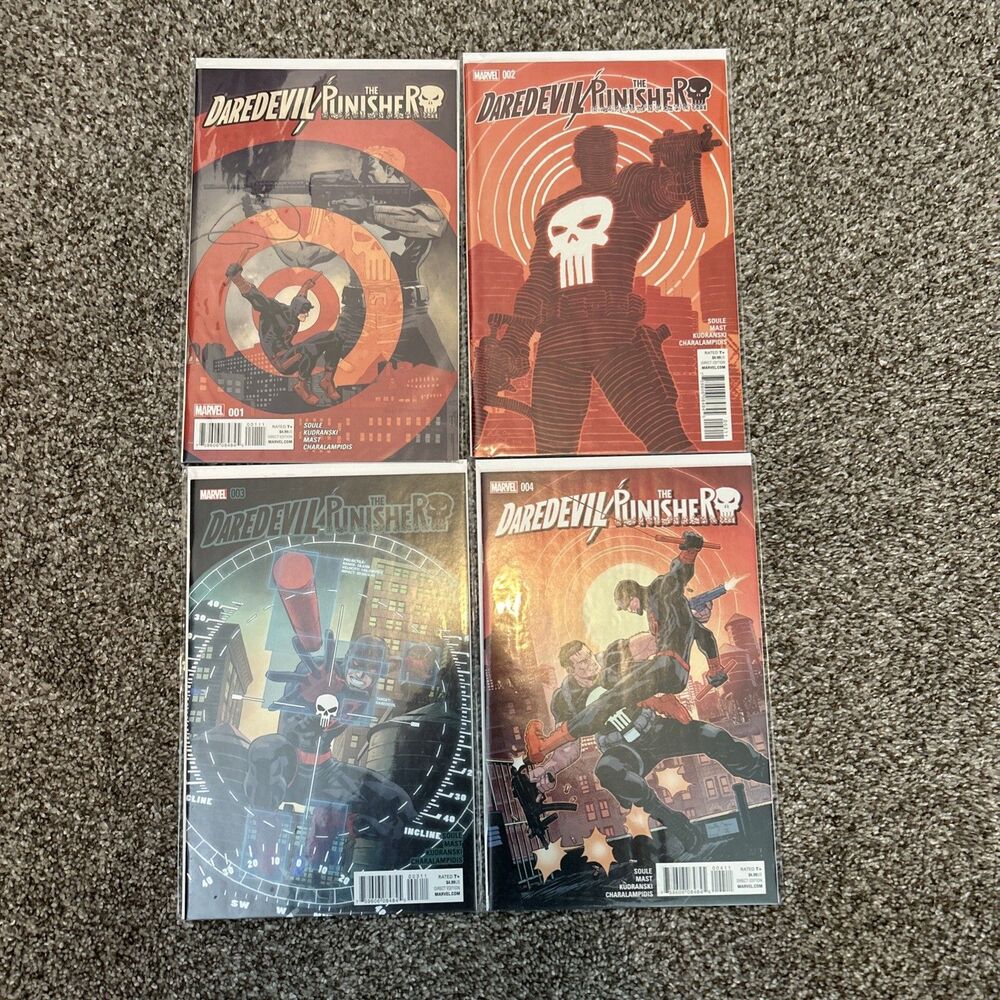 2016 Daredevil Punisher Comic Issues #1-4 Marvel Comics